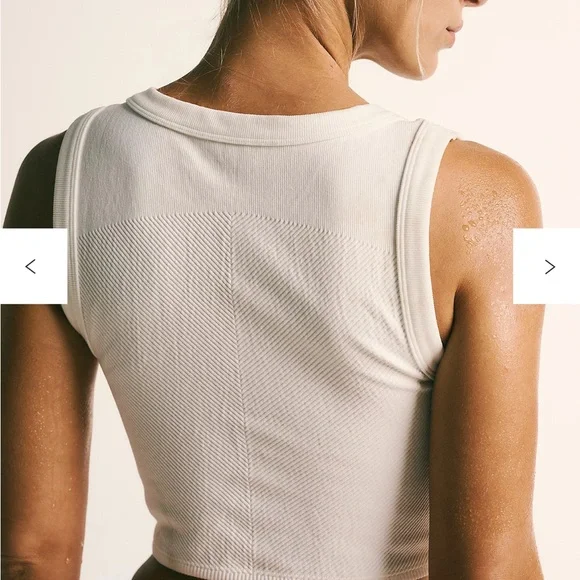 FP Movement White Free Throw Muscle Tank- XL - Picture 2 of 7